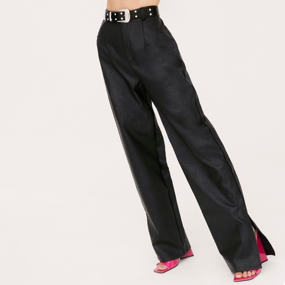 Nasty Gal Faux Leather Pants